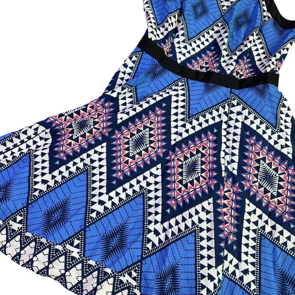 Yumi Kim 100% Silk Dress Abstract Geometric Colorful Mini A-Line Size XS Women's - Picture 7 of 12